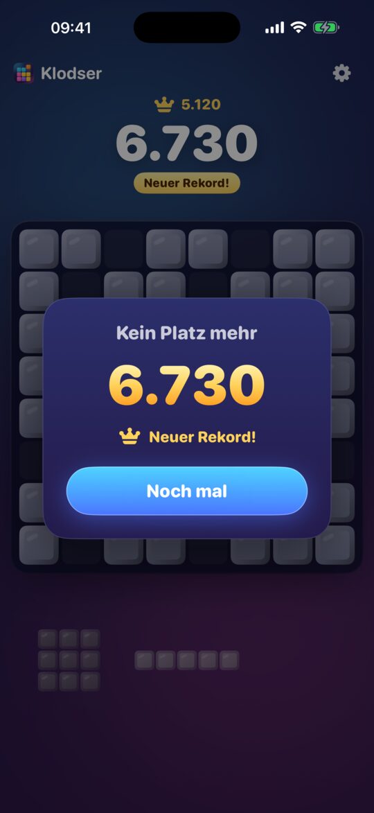 Kein Platz mehr? Nochmal.